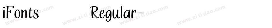 iFonts航天遨游体 Regular字体转换